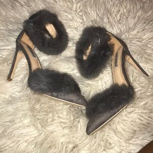 Grey Fur Heels